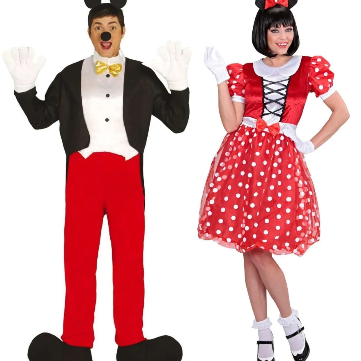 Disfraces en pareja de Mickey y Minnie Mouse