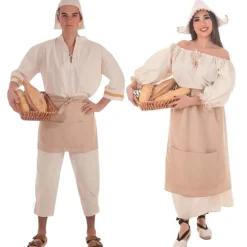 Disfraces en pareja de Panaderos Medievales