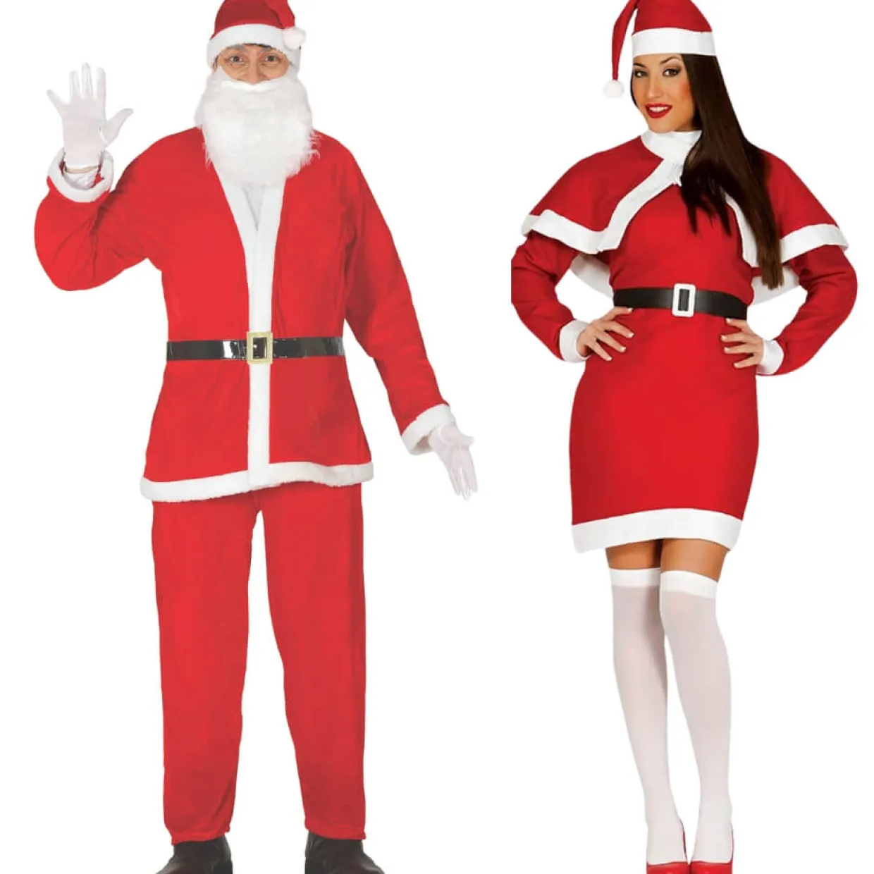 Disfraces en pareja de Papá y Mamá Noel Eco