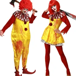 Disfraces en pareja de Payasos Burger Siniestros