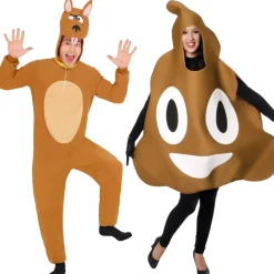 Disfraces en pareja de Perro y Caca
