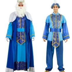 Disfraces en pareja de Rey Mago Melchor y Paje Lux