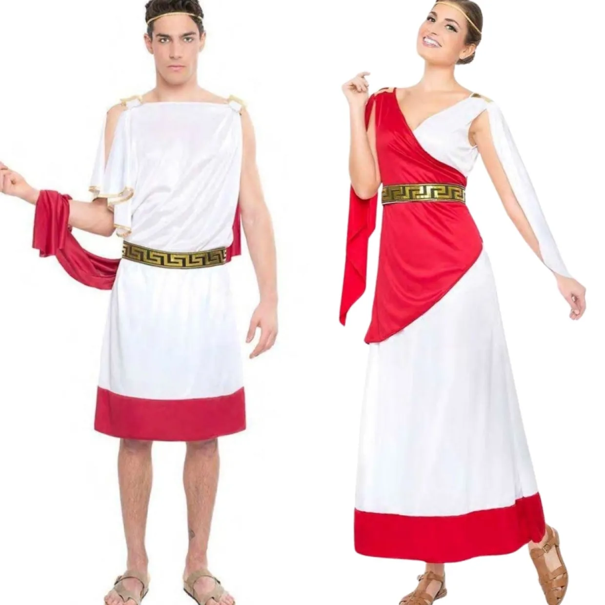 Disfraces en pareja de Romanos Elegantes