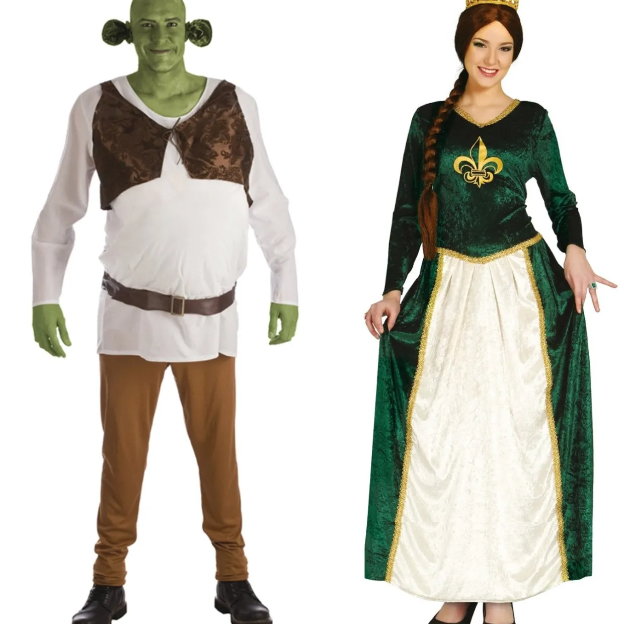 Disfraces en pareja de Shrek y Fiona