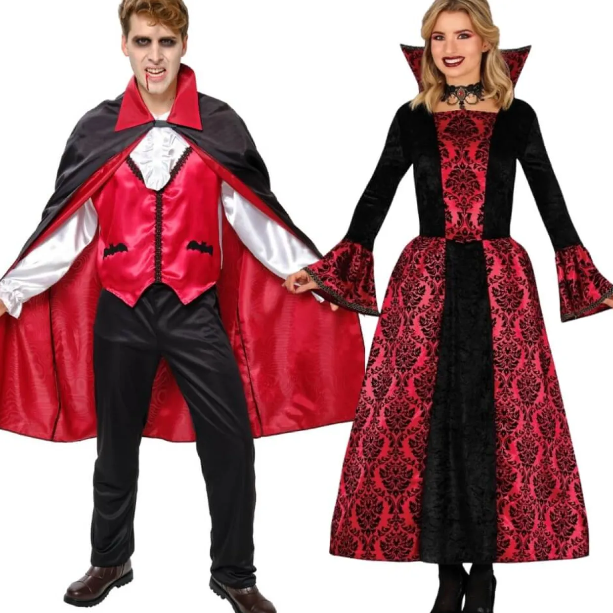 Disfraces en pareja de Vampiros Refinados