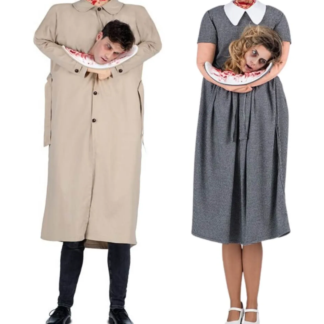 Disfraces en pareja de Zombies sin Cabeza