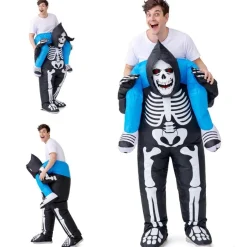 Disfraz a Hombros de Esqueleto Hinchable para adulto