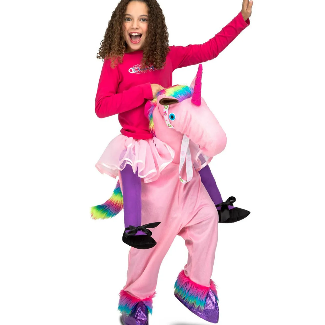 Disfraz a Hombros de Unicornio Rosa infantil