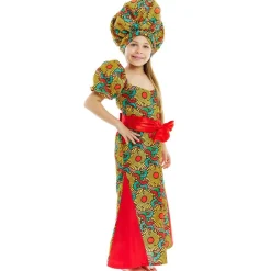 Disfraz de Africana Turbante para niña