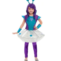 Disfraz de Alien Azul para niña