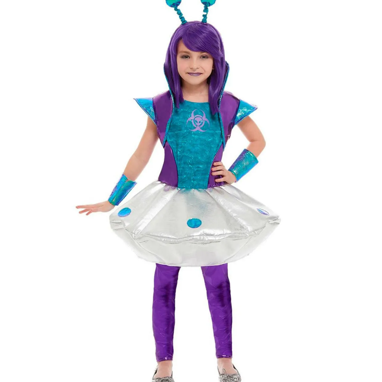 Disfraz de Alien Azul para niña