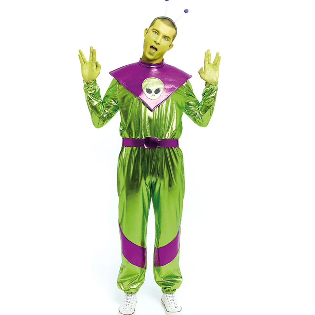 Disfraz de Alien Verde para hombre