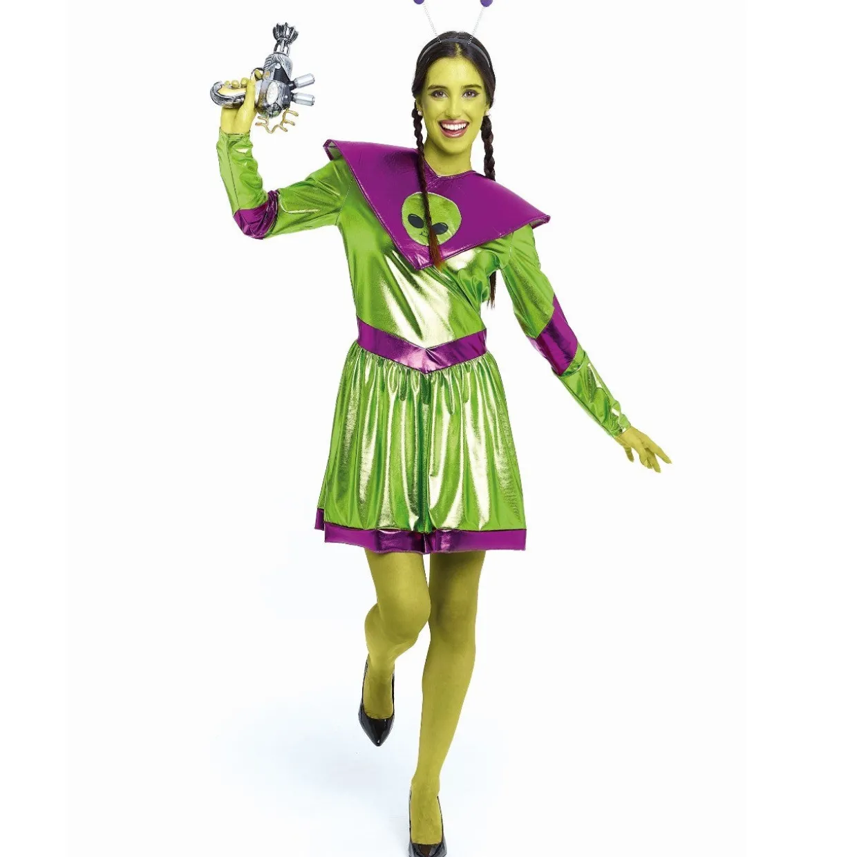 Disfraz de Alien Verde para mujer