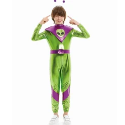 Disfraz de Alien Verde para niño