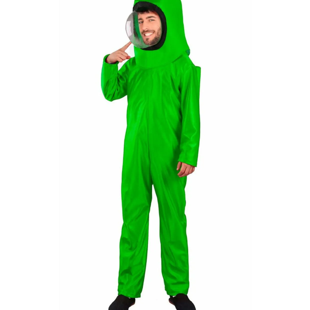 Disfraz de Among Us Verde para adulto