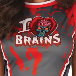 Disfraz de Animadora Zombie Brains para mujer