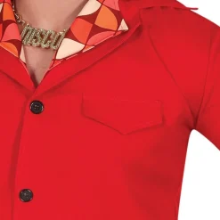Disfraz de Años 70 Rojo para hombre