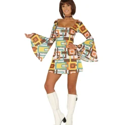 Disfraz de Años 70 Vestido Retro para mujer