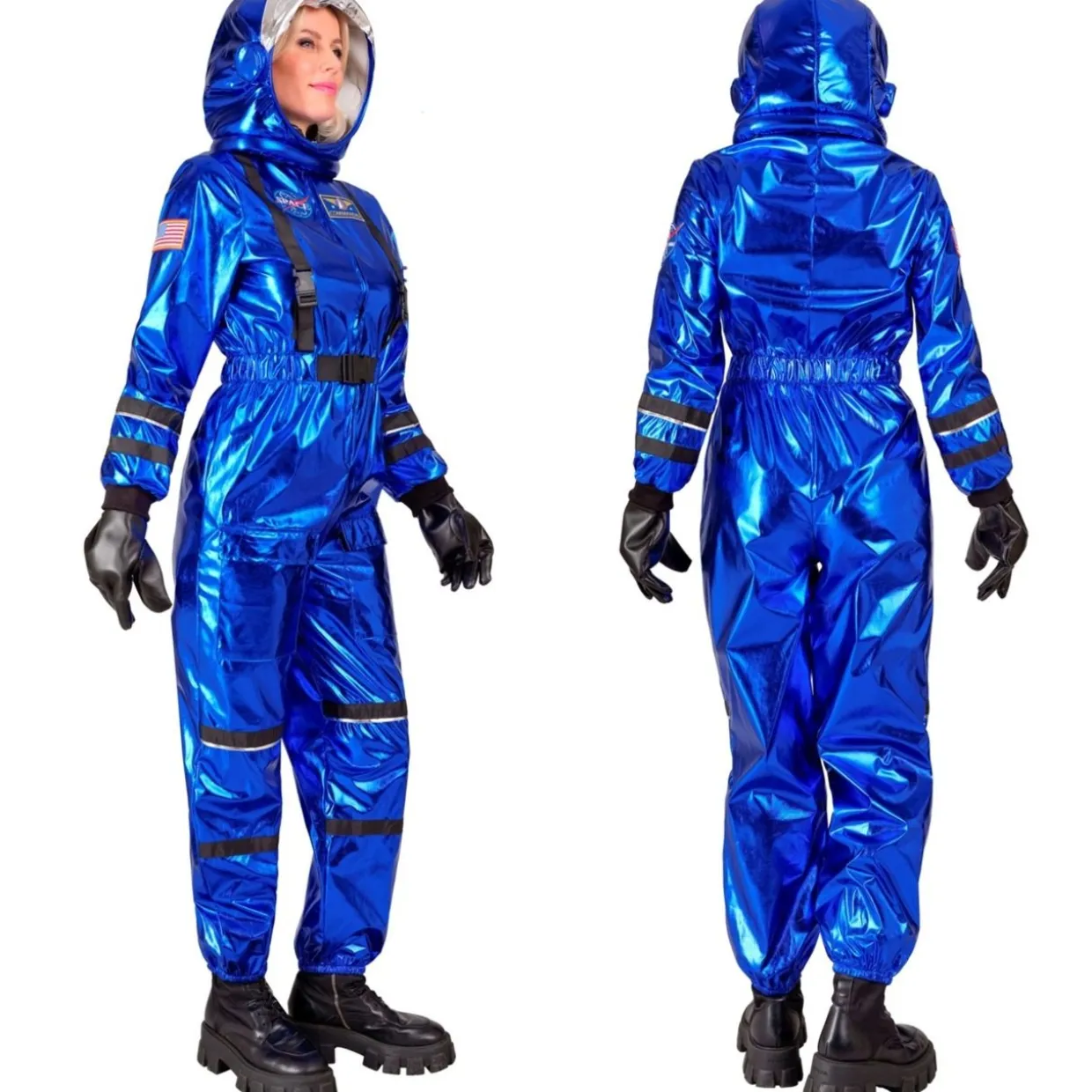 Disfraz de Astronauta Space Azul para mujer