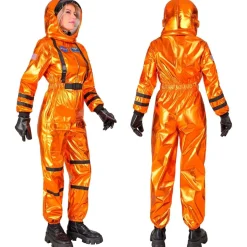 Disfraz de Astronauta Space Naranja para mujer