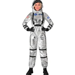 Disfraz de Astronauta Space Plata para mujer