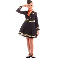 Disfraz de Azafata Elegante para niña
