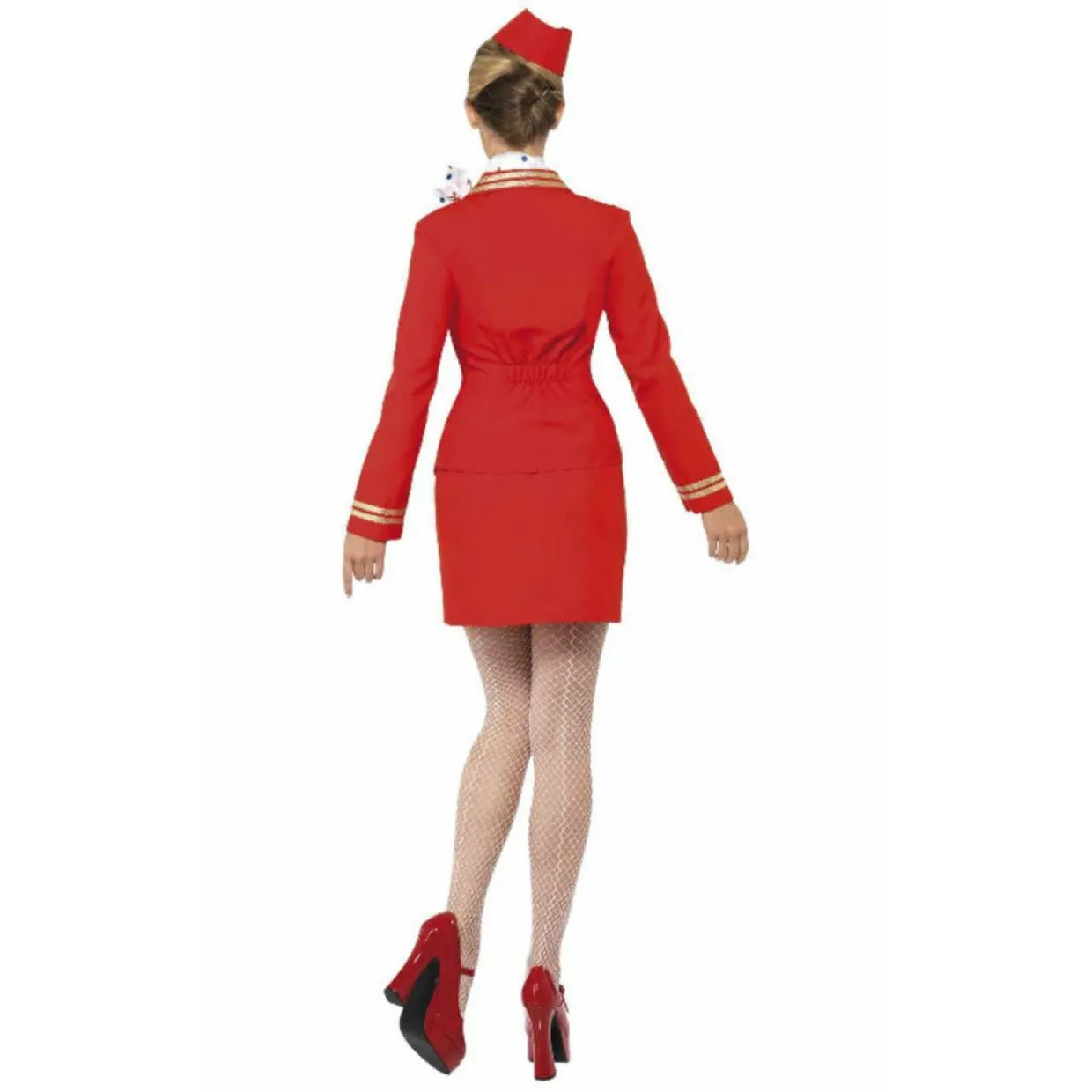 Disfraz de Azafata Rojo Sexy mujer