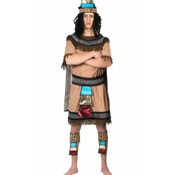 Disfraz de Azteca Flecos para hombre