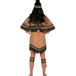 Disfraz de Azteca Flecos para mujer