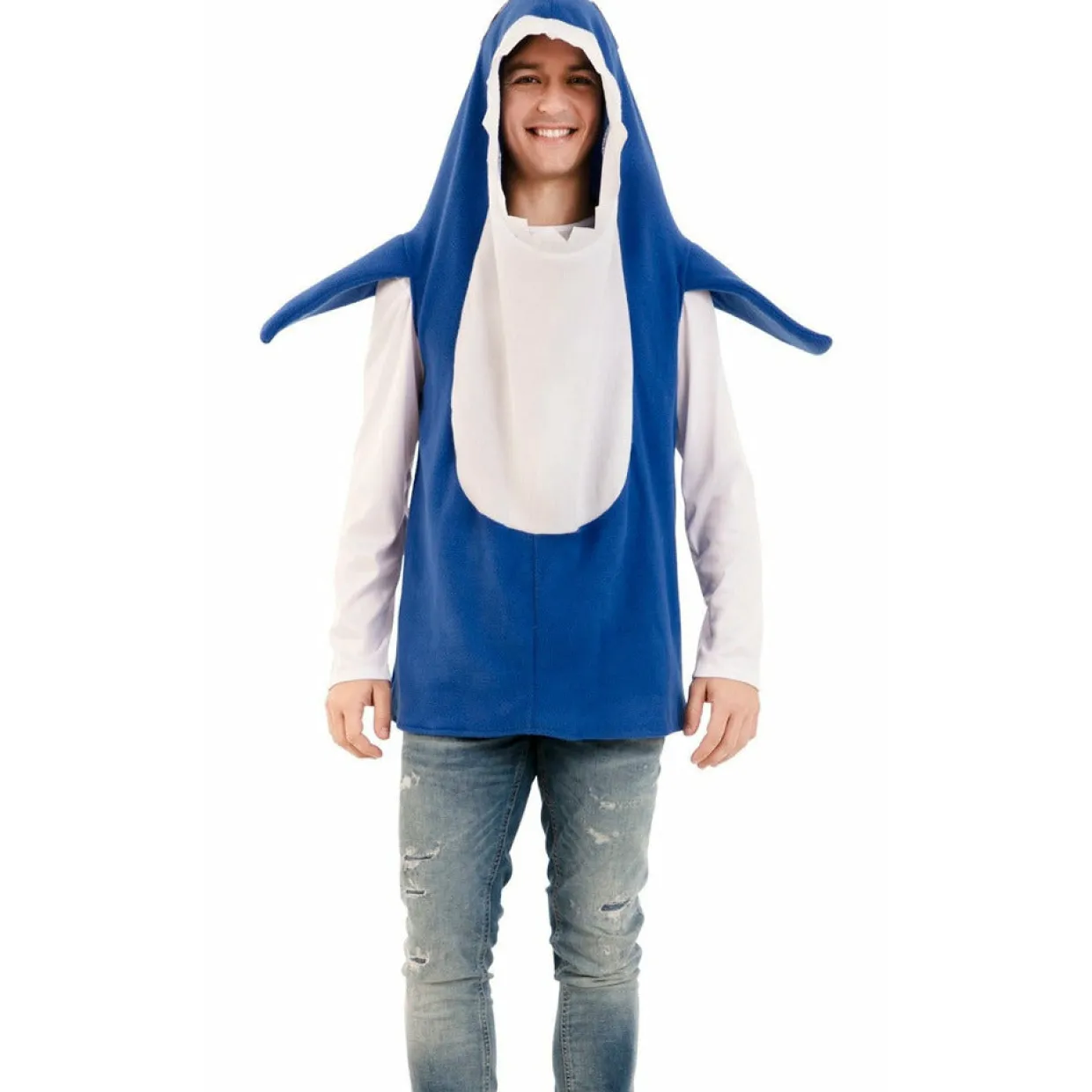Disfraz de Baby Shark Azul para adulto