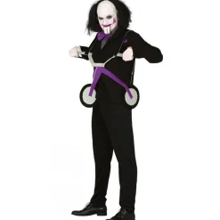 Disfraz de Billy Saw con Triciclo para hombre