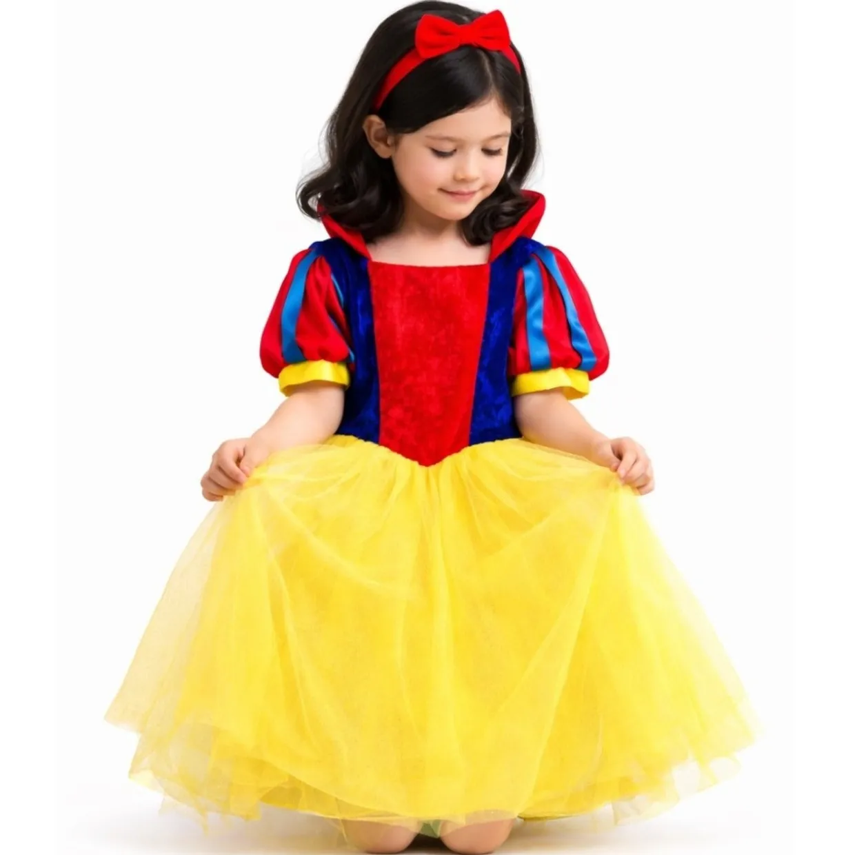 Disfraz de Blancanieves Lujo para niña