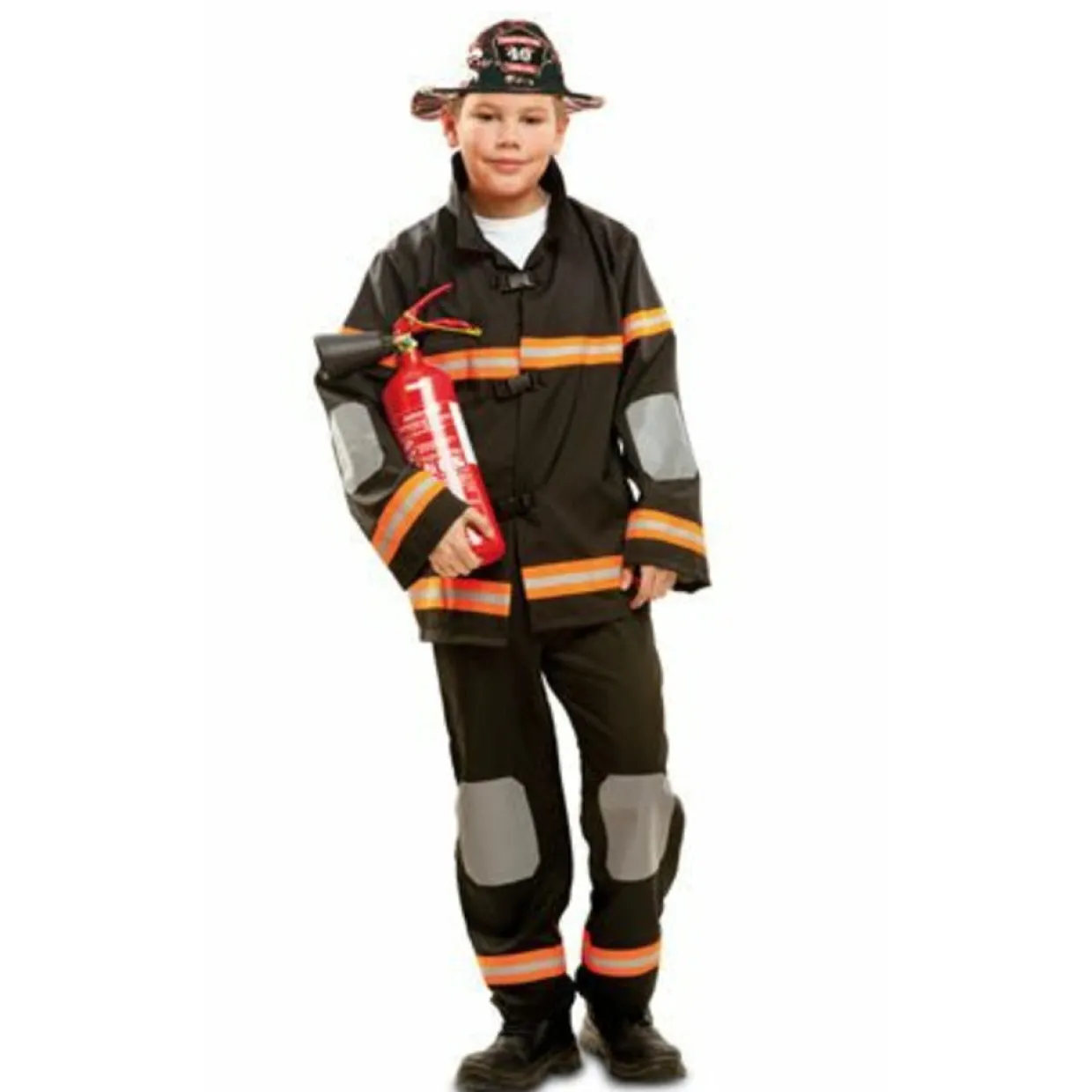 Disfraz de Bombero Negro infantil