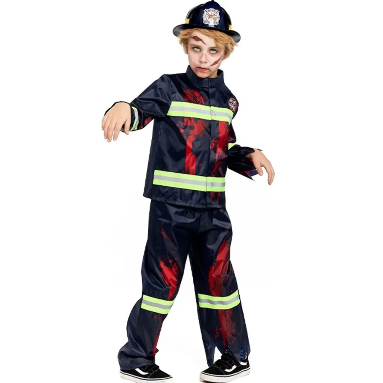 Disfraz de Bombero Zombie para niño