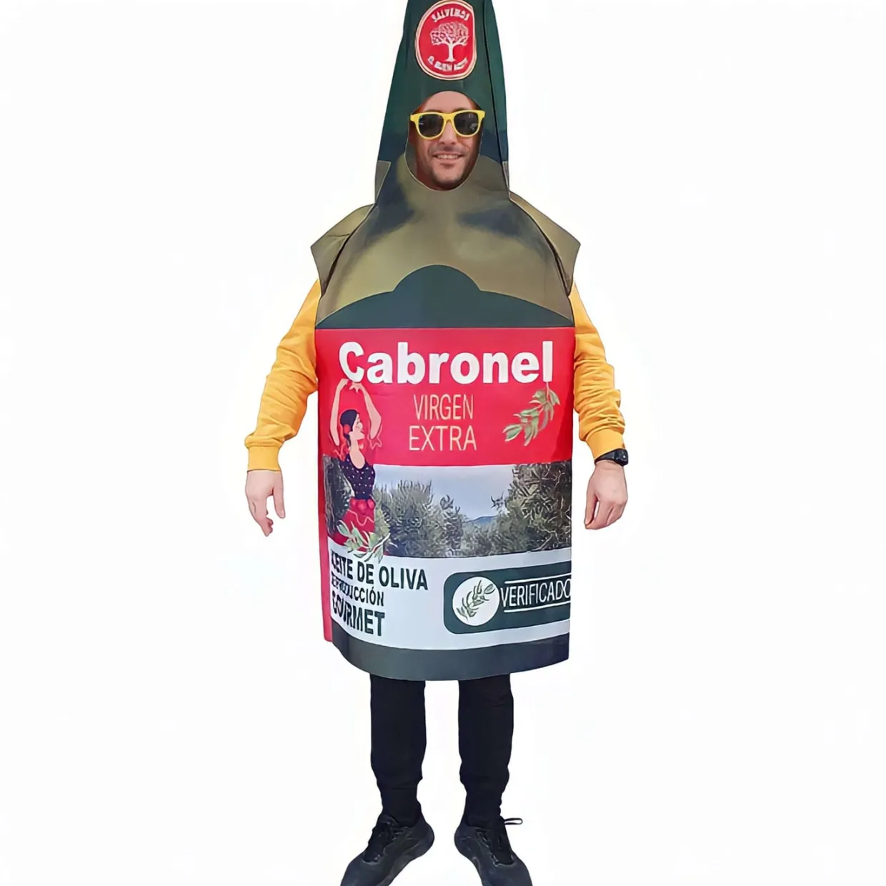 Disfraz de Botella de Aceite para adulto
