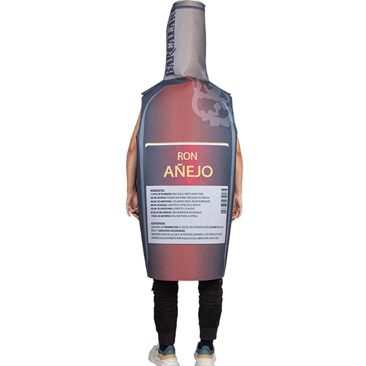 Disfraz de Botella de Ron Añejo para adulto