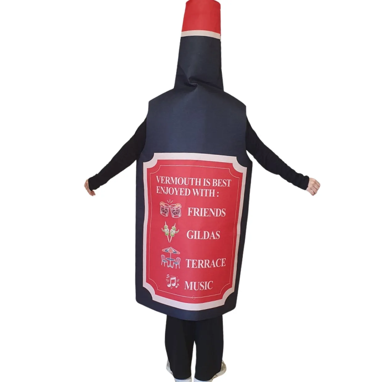 Disfraz de Botella de Vermut para adulto