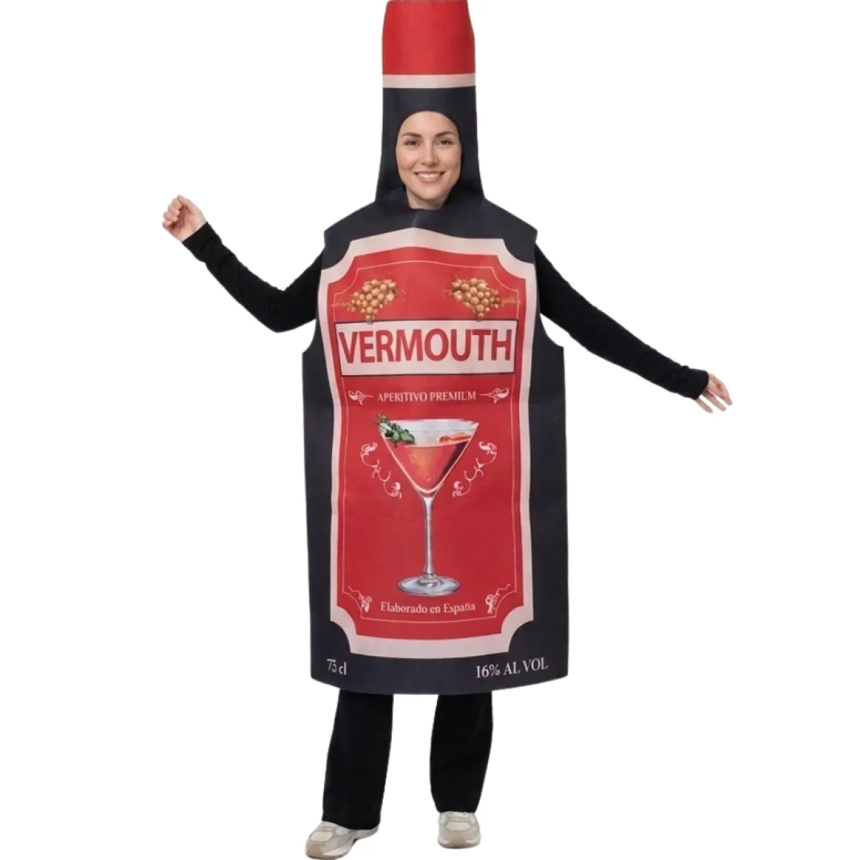 Disfraz de Botella de Vermut para adulto
