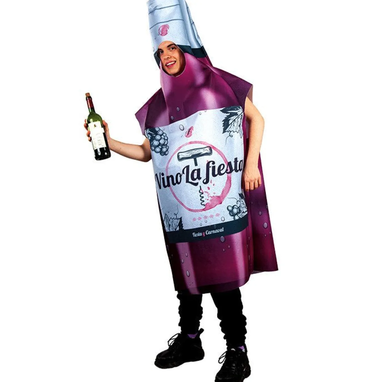 Disfraz de Botella de Vino Fiesta para adulto