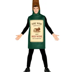 Disfraz de Botella de Vino Verde para adulto