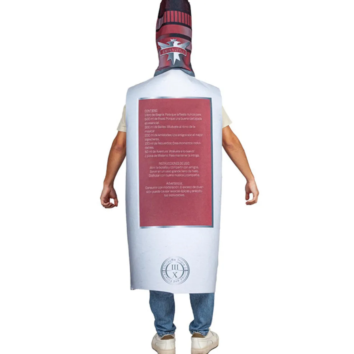 Disfraz de Botella de Vodka para adulto