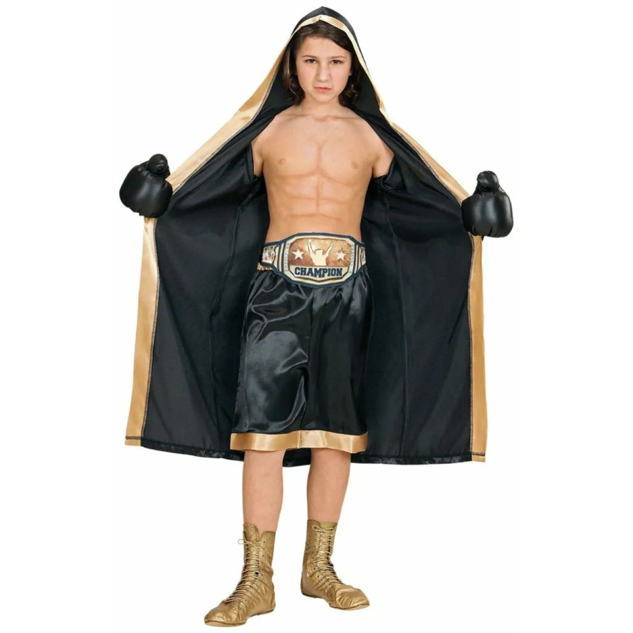 Disfraz de Boxeador Negro infantil