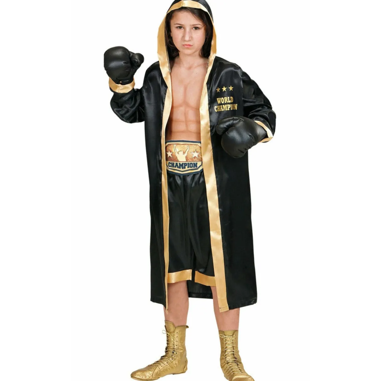 Disfraz de Boxeador Negro infantil