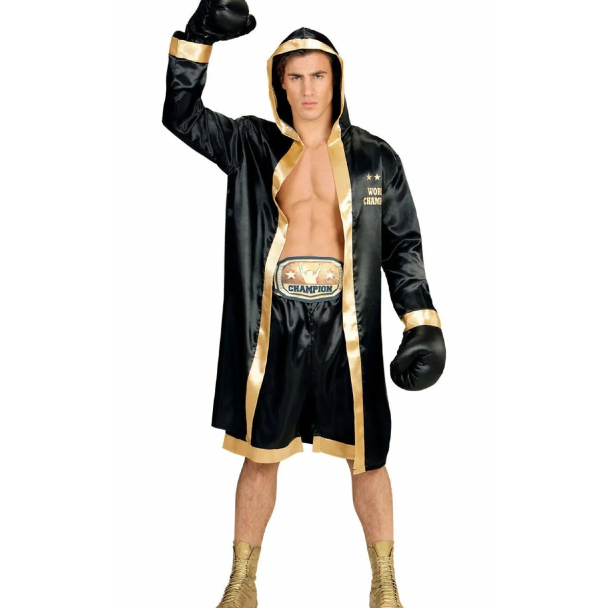 Disfraz de Boxeador Negro para adulto