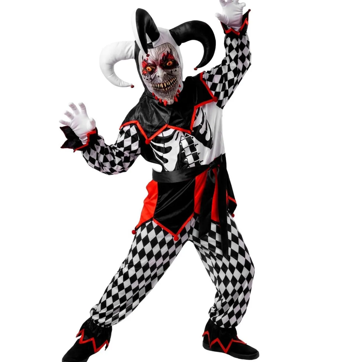 Disfraz de Bufón Siniestro infantil