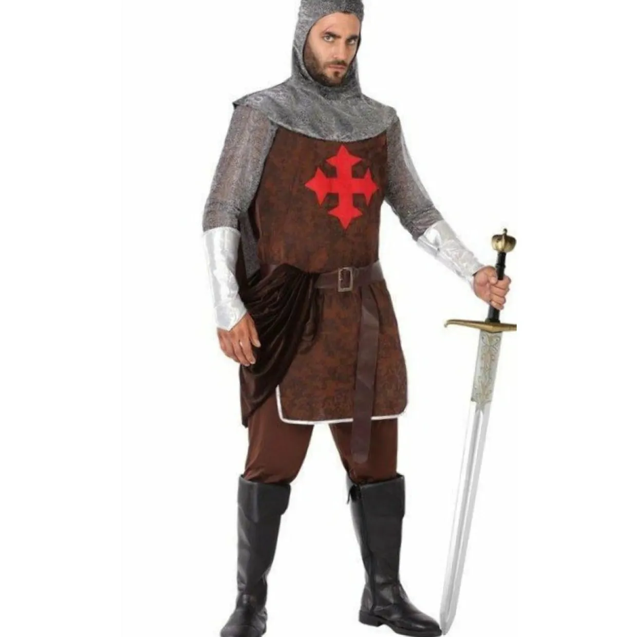 Disfraz de Caballero Medieval Cruz para hombre