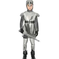 Disfraz de Caballero Medieval Plata para niño