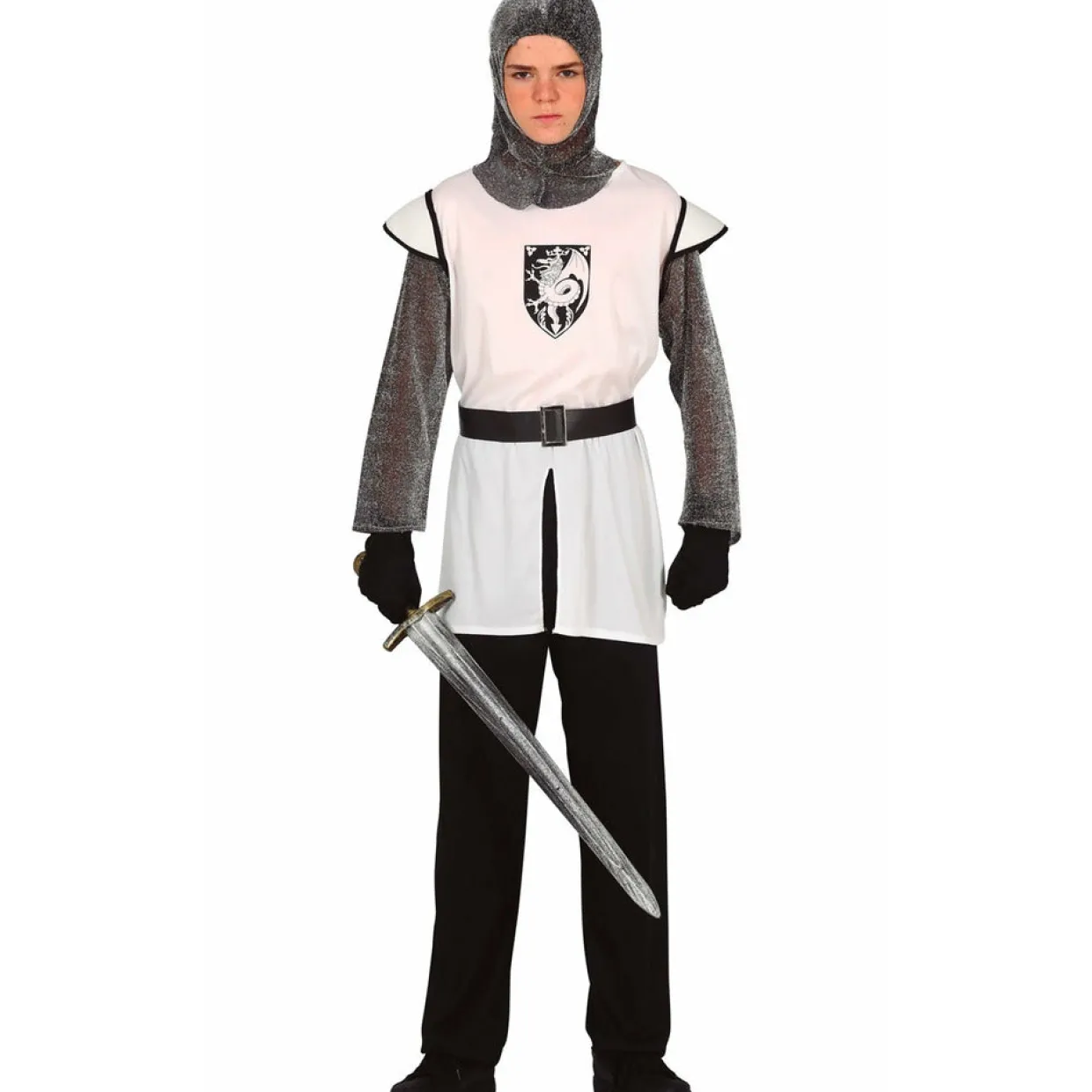 Disfraz de Caballero Medieval Dragón adolescente