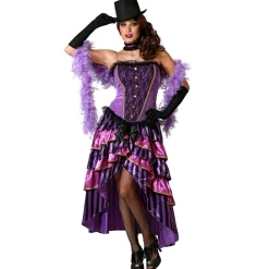 Disfraz de Cabaret Lila para mujer