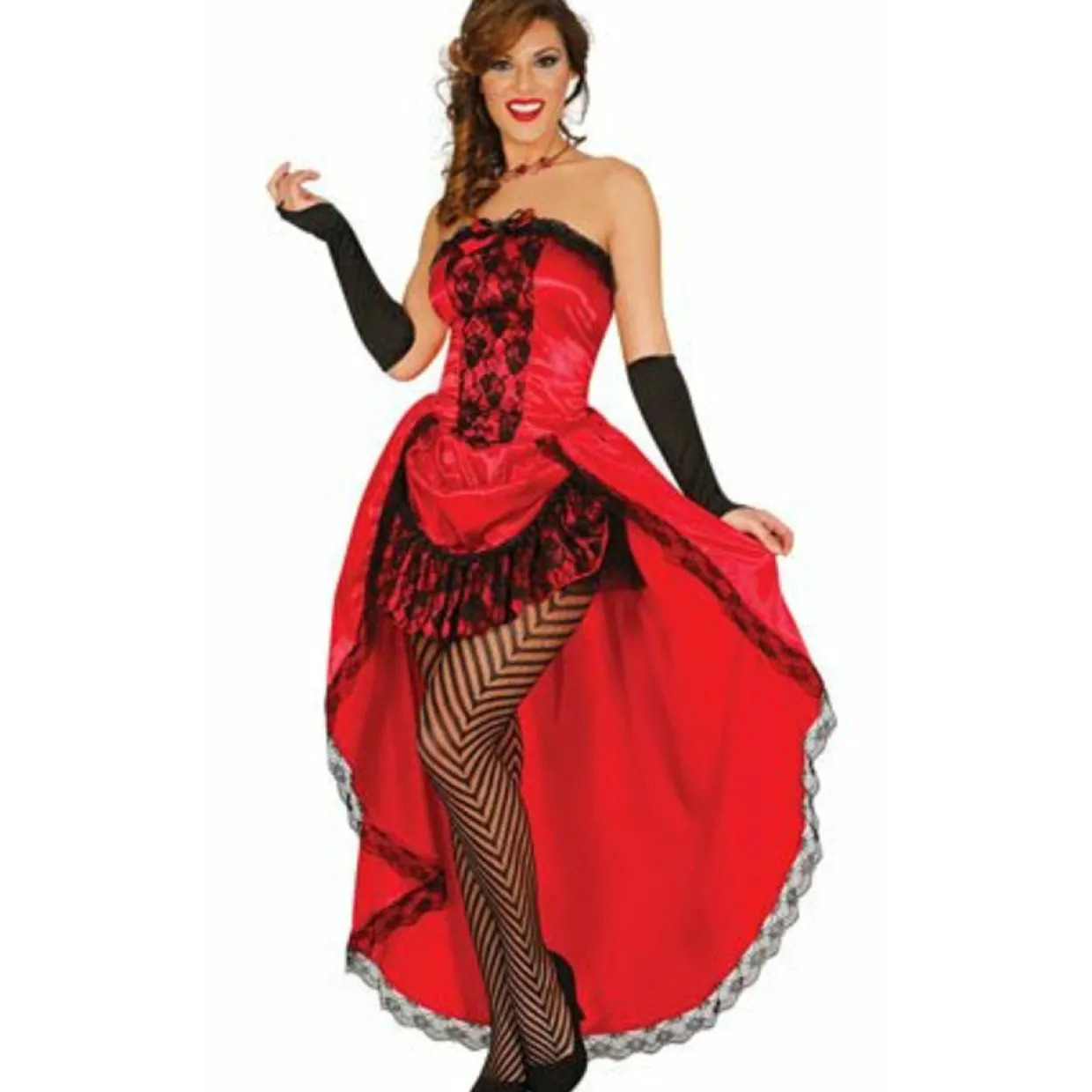 Disfraz de Cabaret Rojo para mujer